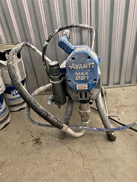 The sprayer can go from storage to painting in a matter of minutes. . Avanti max 821 paint sprayer